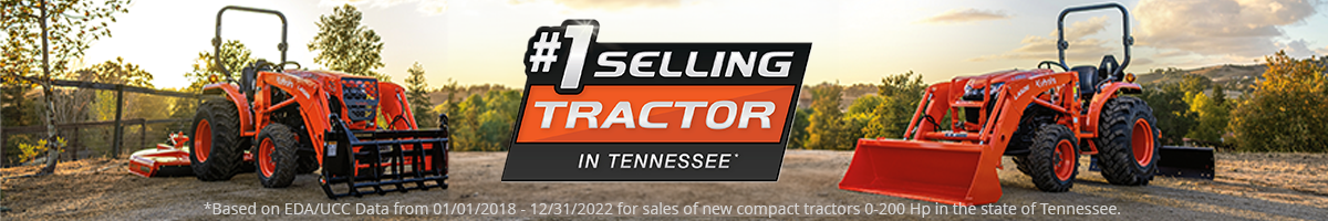 #1 Selling Tractor in TN 2024 Web Banner Orange - 1700x250